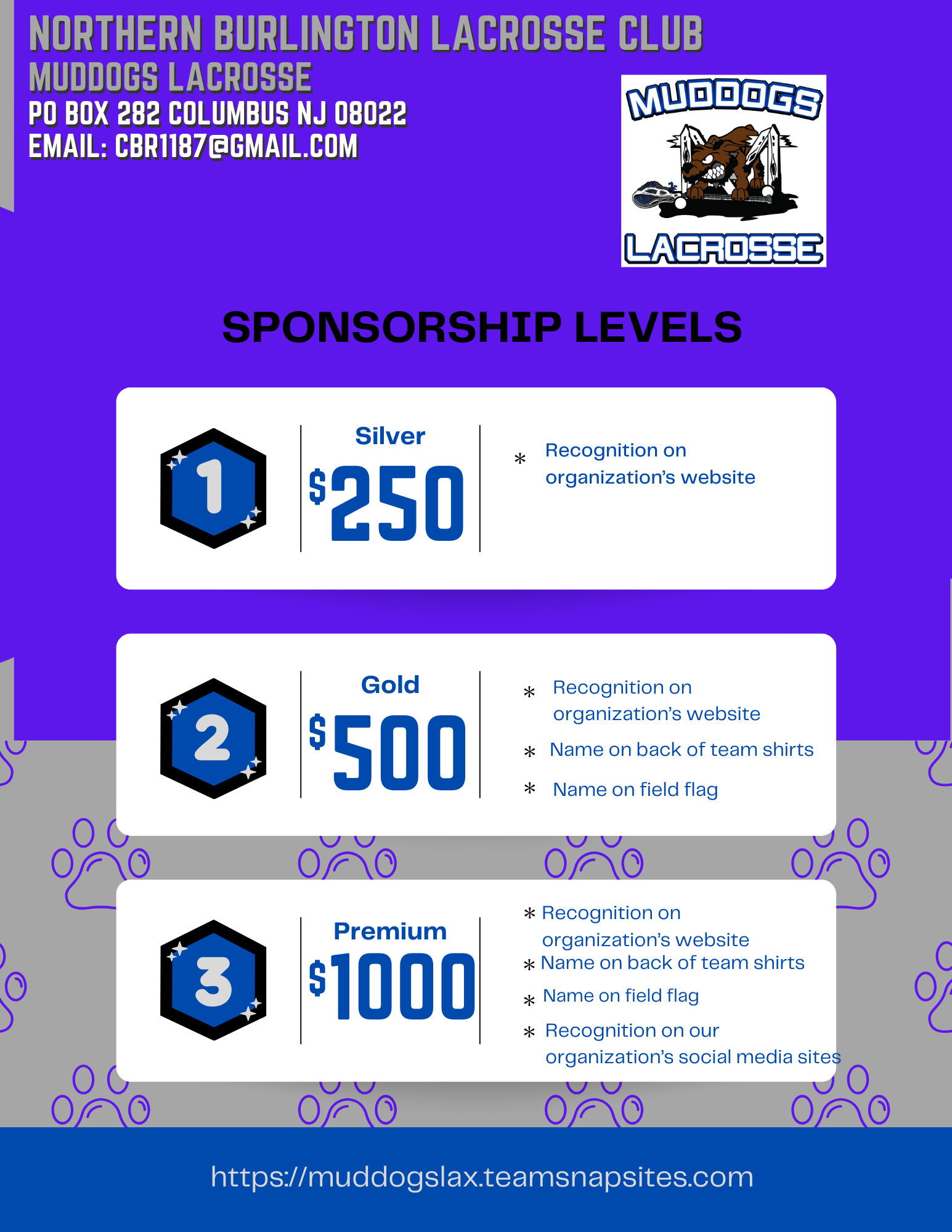 2024 muddogs sponsorship form pg 1